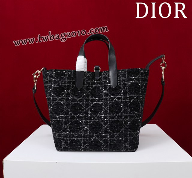 Dior专柜新款迪奥高仿原单藤格纹图案Toujours竖版手袋时尚托特购物包 djfk1674